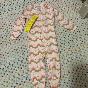 NWT Hanna Anderson Jersey Zip PJs 12-18 months
